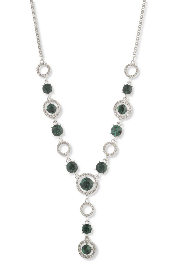 COLLAR LARIAT 16” PAVÉ ABIERTO GIVECHY $68 NUEVO CON ETIQUETAS - I7JJJ Foto 1 de 1