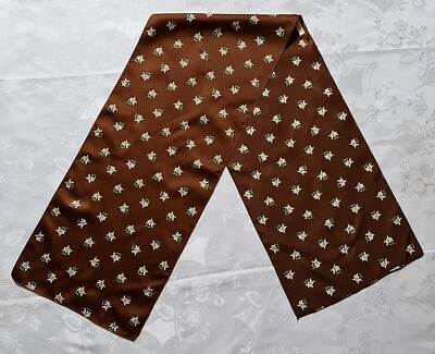 SCARF VINTAGE AUTHENTIC TRACHTEN DIRNDL TIROLEAN ART EDELWEISS LONG MEN DOUBLE - Image 1 of 3