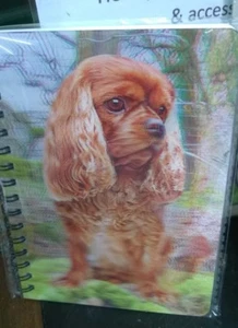 Cuaderno 3D Picture Art King Charles Ruby Cavalier Perro Talla 11 x 14,50 cm - Imagen 1 de 2