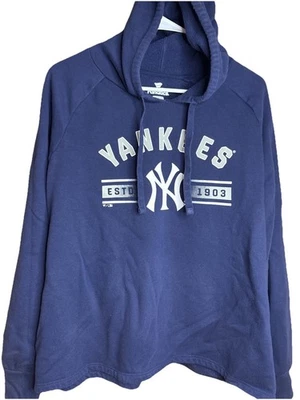 Fanatics New York Yankees MLB Hoodie Blue Womens XL - Image 1 of 4