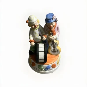 Ancienne boite à musique clown "Envoyer les clowns". - Photo 1/6