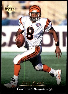 Jeff Blake 1995 Upper Deck #190 Bengals NFL READ FREE SHIPPING AutographDen - Image 1 of 2