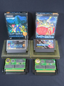 Fire emblem Famicom Nintendo Japan FC game tested authentic cartridge 2 games JP
