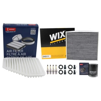 Kit de afinación Denso NGK 4 bujías y kit de arranque para Corolla RAV4 Vibe 2.4 L4 DOHC Foto 1 de 2