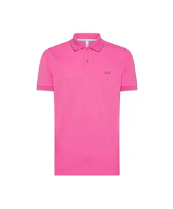 SUN68 Polo Uomo A34113 P-EP cotone con dettaglio small stripes 20 FUXIA - Imagen 1 de 2