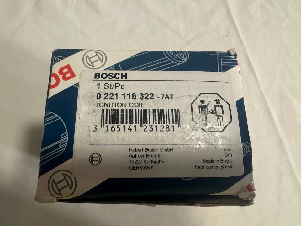 Bobina de encendido BOSCH OE para Porsche 911 924 928 944 968 0221118322 1983-1995 Foto 1 de 4