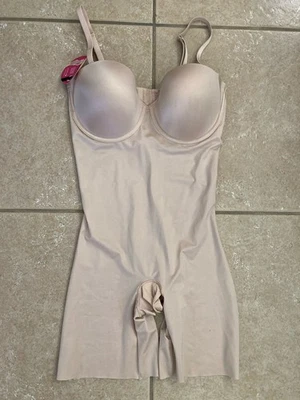 Spanx Talla XL Beige Traje Tu Elegante Sin Tirantes ahuecado Medio Muslo Body Prendas moldeadoras Foto 1 de 4