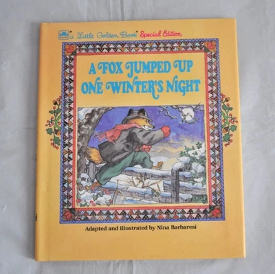 Fox Jumped Up One Winter's Night by Nina Barbaresi Book 1985 Hardcover Like New - Image 1 of 4