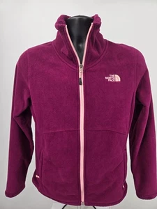The North Face Jacket Womens Medium Purple Deep Pile Sherpa Fleece Outdoor Zip - Picture 1 of 13