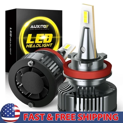 AUXITO CANBUS H11 H8 Faro LED Xenón Blanco Kit 12V Bombillas de haz bajo Y13 2~10X Foto 1 de 4