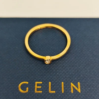 Gelin 14K Yellow Gold 1-Stone Diamond Ring | Stackable Fine Jewelry | Size 9 - Image 1 of 4