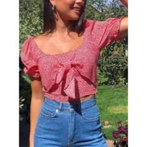 & Other Stories 10 crepe cropped top bow tied front side zip closure  - Picture 1 of 11