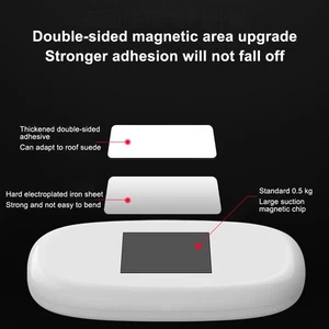 LED Touch Light Wall Reading Lamp Magnetic Base Car Ceiling Light Ambient Mood_D - Zdjęcie 1 z 8