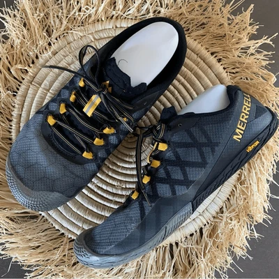 Merrell Hombre’s Vapor Glove 3 Minimal Descalzo Remolque Zapatos para Correr Gris Oscuro 8 Foto 1 de 4