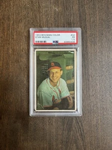 1953 Bowman Color - #32 Stan Musial - PSA 1.5 FR - Picture 1 of 2