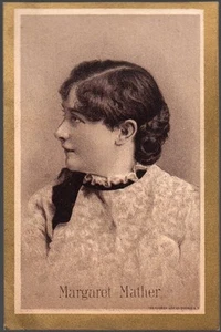Margaret Mather 1880's The Courier Lith Co. Actress Souvenir Picture Card - Picture 1 of 1