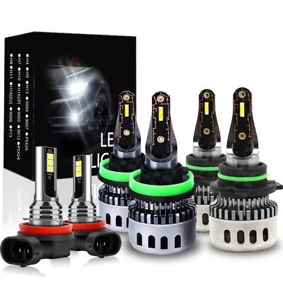 For Subaru XV Crosstrek 2015-2019 2020 6500K LED Headlight + Fog Light 6x Bulb - Image 1 of 4