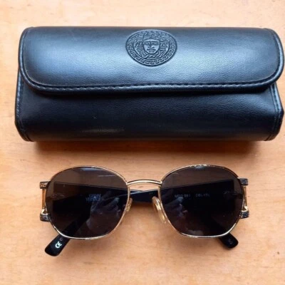 Gafas de sol GIANNI VERSACE Mod S61 Col.14L doradas Medusa vintage años 90 Foto 1 de 4
