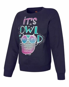 Hanes Girls EcoSmart Graphic Crewneck Sweatshirt - Picture 1 of 10
