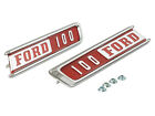 1967 F100 Emblems Hood Side Ford Pickup Truck LH and RH Pair Nameplates New