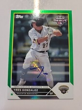 2023 Topps Pro Debut Tres Gonzalez Prospect Auto Green Foil /99 #PD-191 Pirates