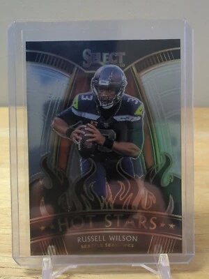 2020 Panini Select Football Hot Stars Insert Card Russell Wilson #HS18! - Image 1 of 2