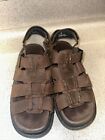 Earth Shoe Sandals Mens 12 Brown Leather Nantucket Hiking Camping Outdoor