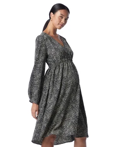 SOON maternity DRESS Sz XL EMPIRE ELASTIC WAIST coastal future loving mother ;-) - Picture 1 of 12