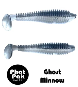 Señuelo de pesca para lubina de plástico suave estilo Keitech cebo de baño cola de remo estilo 2,8" 30 acanaladas - Imagen 1 de 34