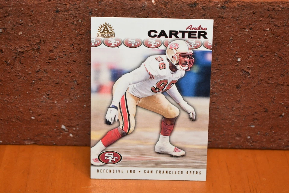 ANDRE CARTER FOOTBALL CARD SAN FRANCISCO 49ERS ADRENALINE - Image 1 of 2