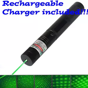 Rechargeable Lazer Green Laser Pointer Pen Astronomy Visible Beam Light - Picture 1 of 7
