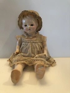 Effanbee Vintage Composition Doll 1930's 15” Tall All Original - Picture 1 of 12