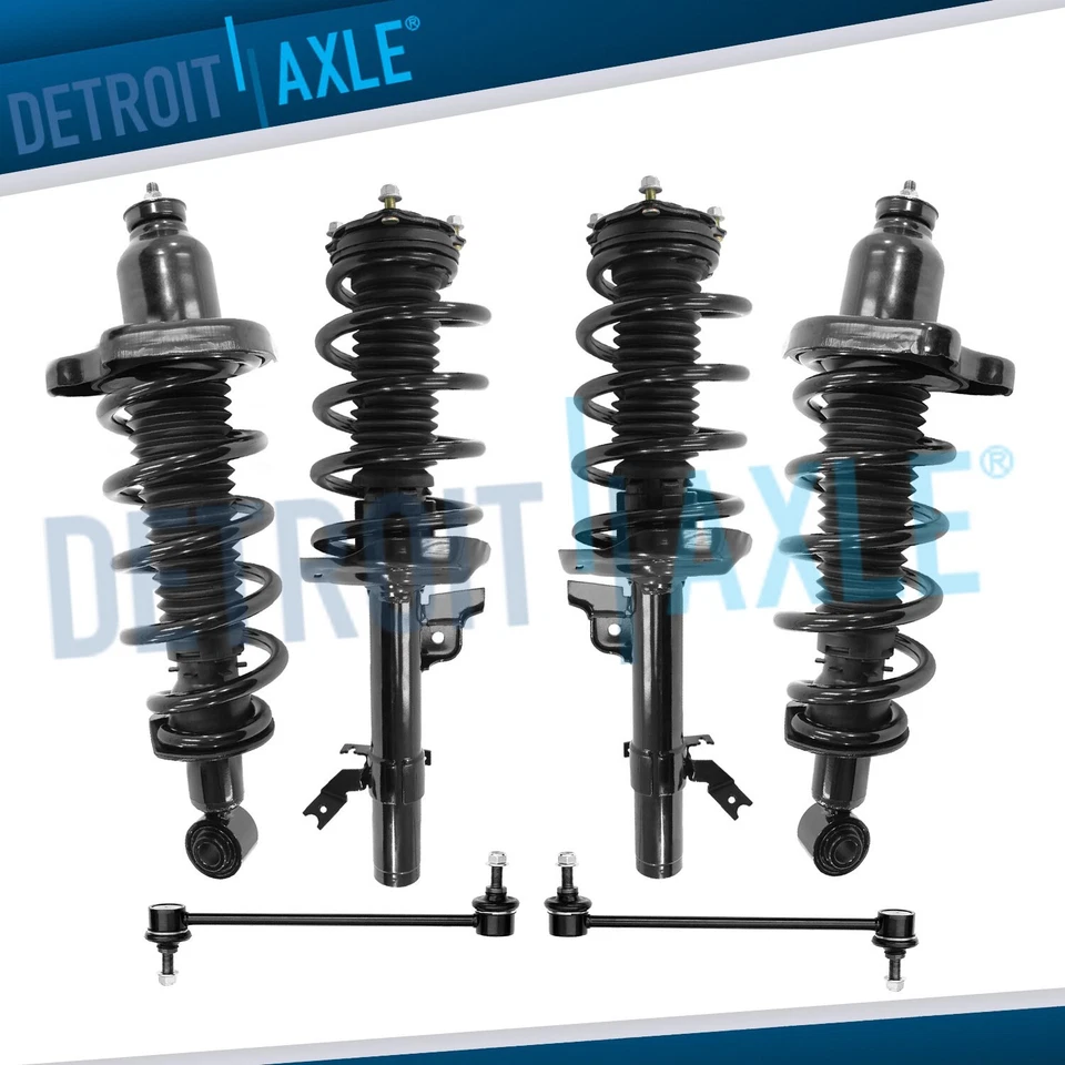 Puntales delanteros y traseros tracción delantera con kit de barras estabilizadoras de resorte helicoidal para Acura MDX 2014-2020 Foto 1 de 4
