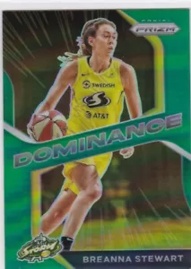 2021 Panini Prizm WNBA DOMINANCE Prizms Green #16 Breanna Stewart - Picture 1 of 1