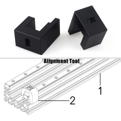 Alignment Tool for HGR15 / MGN15 Linear Rails Aligning on 20 Series Extrustions - Image 1 of 4