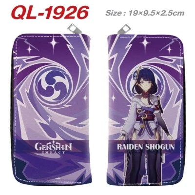Genshin Impact Game Cosplay PU Geldbörse Geldbeutel Wallet 19x9.5x2.5cm - Bild 1 von 3