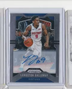 CARTOLINA AUTOGRAFA LANGSTON GALLOWAY 19-20 PANINI PRIZM - AFFERRA QUESTA SUBITO!! - Foto 1 di 21