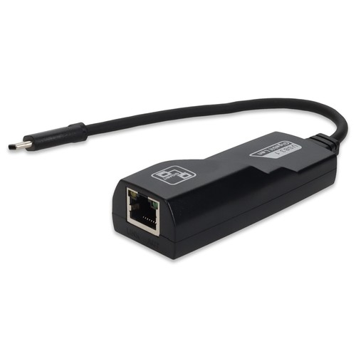 AddOn 5-Pack of USB 3.1 C Male to RJ-45 Female Black Adapters ...