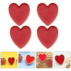  4 Pcs Lover Brooch Clothing Red Brooches for Women Women's Wedding Badge