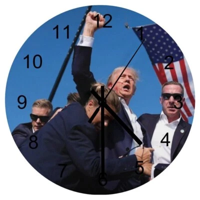 HOME INNOVATIONS President Donald Trump Attempted Assassination Clock Make America Great Again!