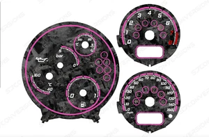 Mini Cooper R53 Chrono Pack V3 Forged Carbon Custom Dial Cards 8 Colours Gauges - Picture 1 of 8
