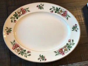 John Maddock & Sons Ivory Ware Platter Made in England 15 3/4. X 12 3/4 - Picture 1 of 2