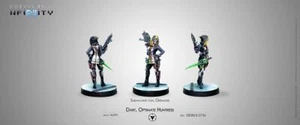 Infinity ALEPH Dart Optimate Huntress (subfusil, granadas) Corvus Belli - Imagen 1 de 5