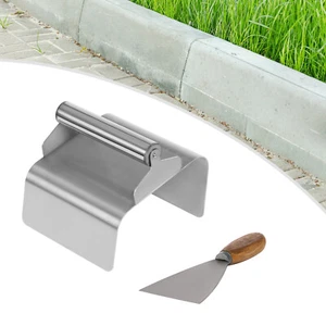 Paleta de bordillo de hormigón bordeador de paisaje paleta herramienta Kraft con cuchillo de masilla - Imagen 1 de 18