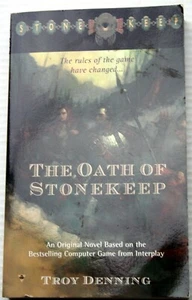 vntg 1999 PBO Troy Denning THE OATH OF STONEKEEP gamer tie-in fantasy sorcery - Picture 1 of 6