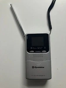 Roadstar Portable Tv lcd1880 silver 1.8" colour LCD screen - untested - Picture 1 of 6