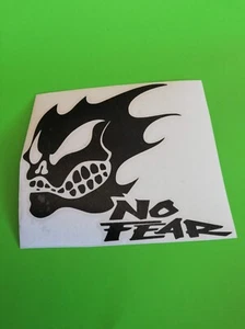 no fear skull ,  stickers vinyl decal for car and other - Picture 1 of 2