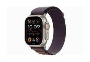 Apple Watch Ultra 2 49 mm boîtier en titane cellulaire avec boucle indigo alpine S MRER3LL/A - Photo 1 sur 1