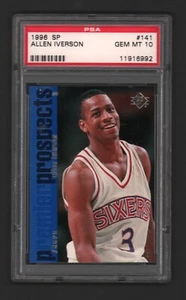 Allen Iverson 76ers HOF 1996 SP #141 Rookie-Karte RC PSA 10 Edelsteine neuwertig - Bild 1 von 2
