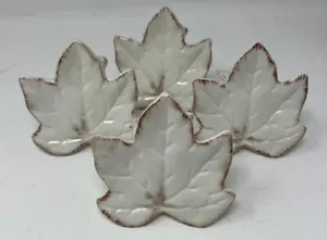 4 Mikasa Countryside Harvest Leaves Napkin Rings Earthenware - Picture 1 of 4